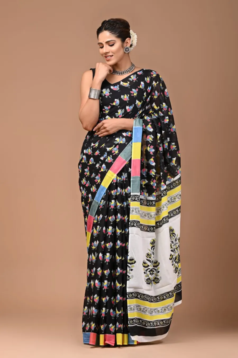 Pure Cotton Mulmul Saree